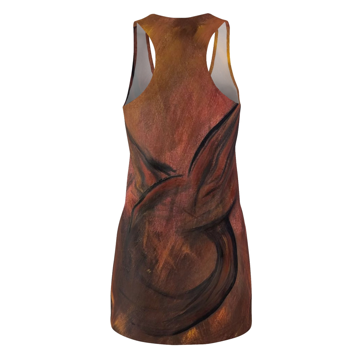 rear view of the Moment of Rebellion racerback dress
