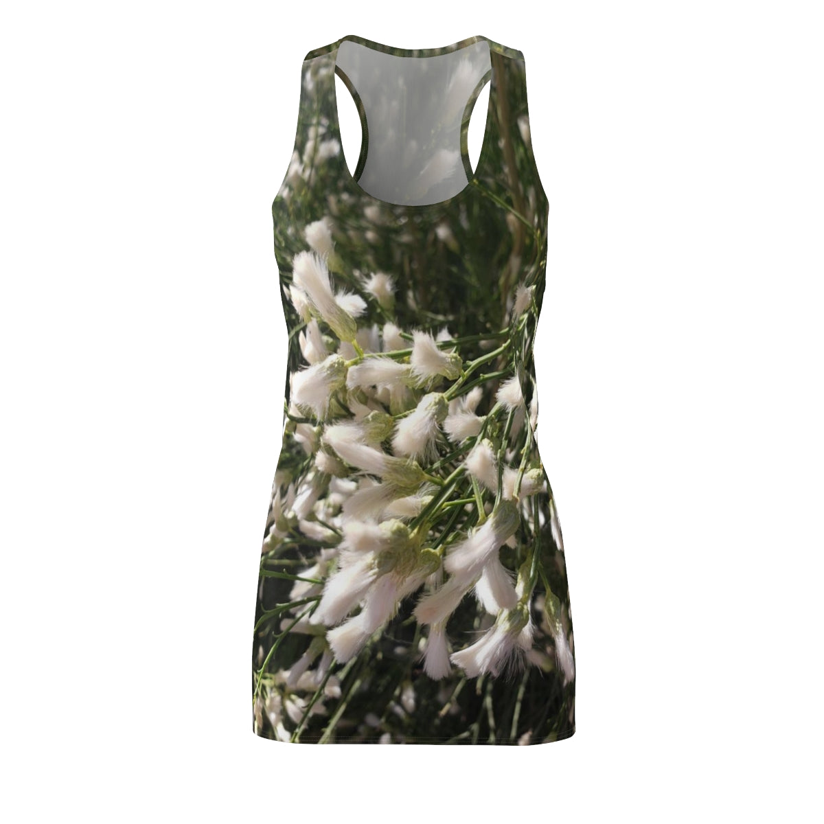 front view of the Desert Broom racerback dress