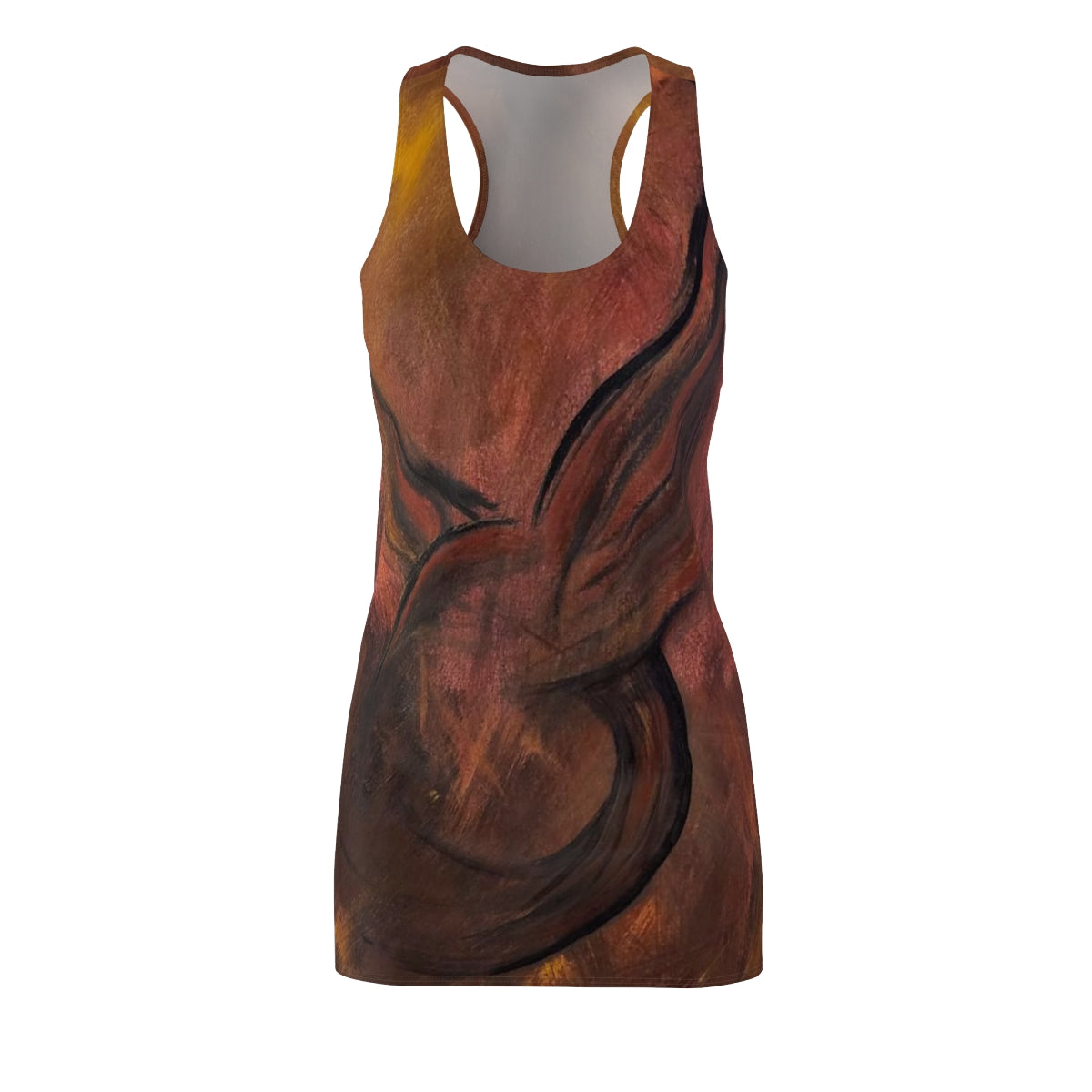 front view of the Moment of Rebellion racerback dress