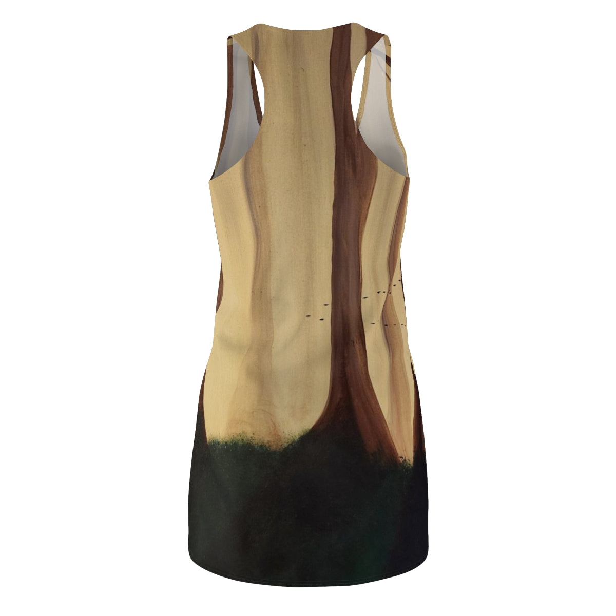 rear view of the Long Shadows racerback dress